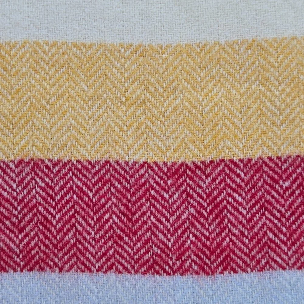 Simply Birch 100% Lambswool Scarf Herringbone Woven in Ireland